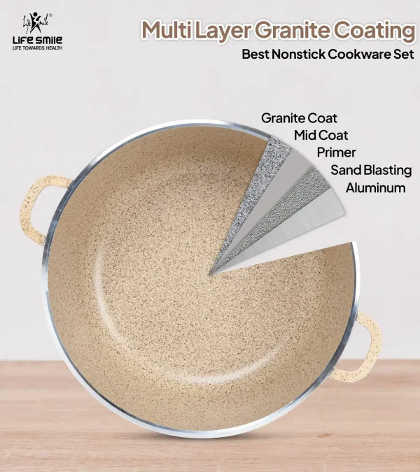 Anniversary sale, while supplies last:31 Pcs Non Stick Granite Kitchen Cooking Set with Tools