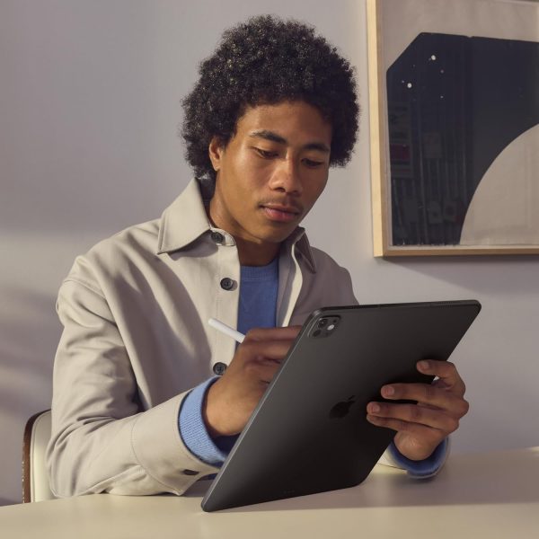Apple iPad Pro 13-Inch (M4): Built for Apple Intelligence, Ultra Retina XDR Display, 256GB, 12MP Front/Back Camera, LiDAR Scanner, Wi-Fi 6E, Face ID, All-Day Battery Life —...