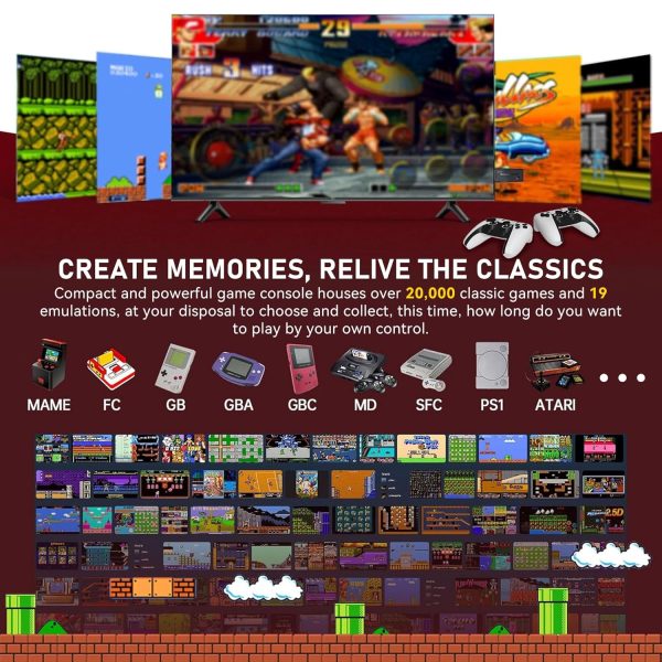 Exclusive for New Users:BADGOAL 2025 New Retro Game Console, Nostalgia Gaming Stick, Classic Video Games with 4K HDMI, 20,000+ Games and 19 Emulators, Upgraded Dual 2.4G...