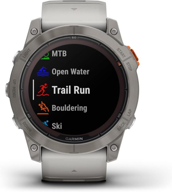 Limited-Time Sale for Summer Surprises AED 99د.إ:Garmin fēnix 7X Pro Sapphire Solar, Multisport GPS Smartwatch, Built-in Flashlight, Solar Charging Capability, Fog Gray/Ember...