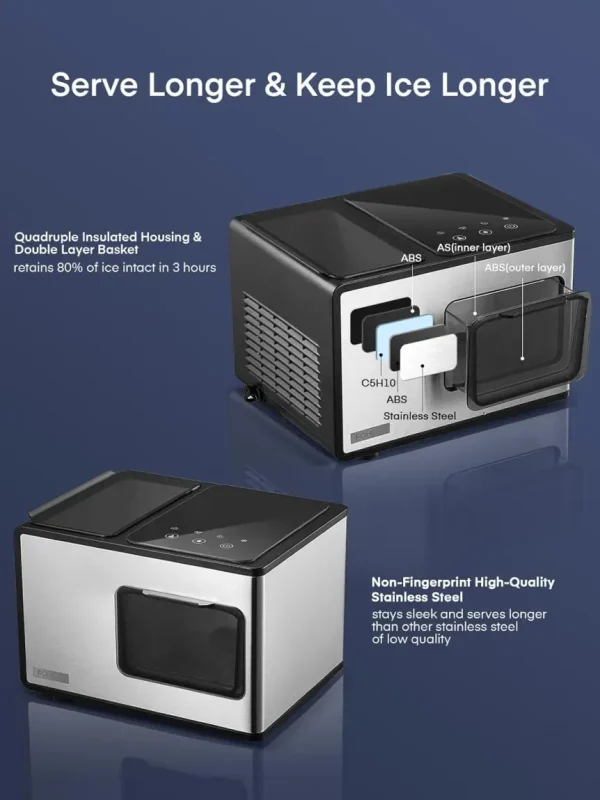 Limited-Time Sale for Summer Surprises AED 99ุฏ.ุฅ๏ผNugget Ice Maker Countertop