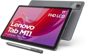 Limited-Time Sale for Summer Surprises AED 99.00د.إ ：Lenovo Tab M11 Tablet | 10.95 Inch WUXGA Touch Display | MediaTek G88 | 4GB RAM | 128GB eMMC 5.1 | Android 14 | Includes Pen