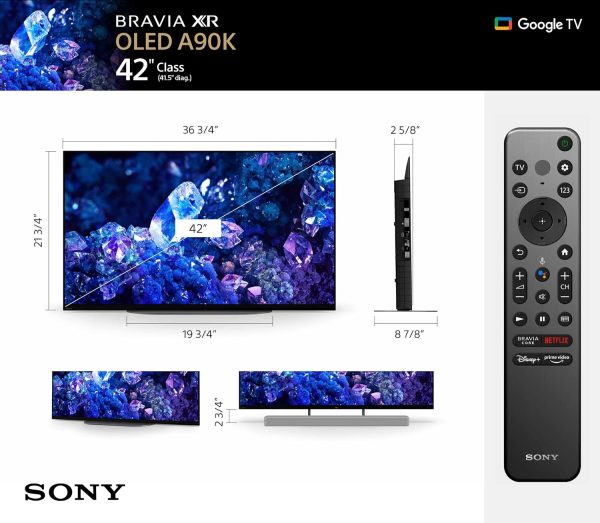 Summer Surprise: 42" Smart TV for Only AED 99د.إ!: Sony 42 Inch 4K Ultra HD TV A90K Series: BRAVIA XR OLED Smart Google TV with Dolby Vision HDR and Exclusive Features for The...