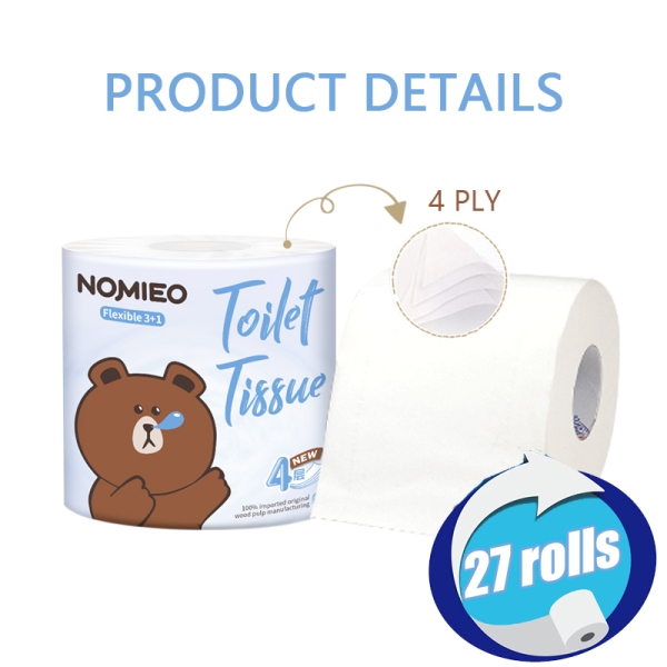 γWhile stocks last!γNomieo Toilet Paper 27 Rolls 4plys Ultra Soft Toilet Tissue