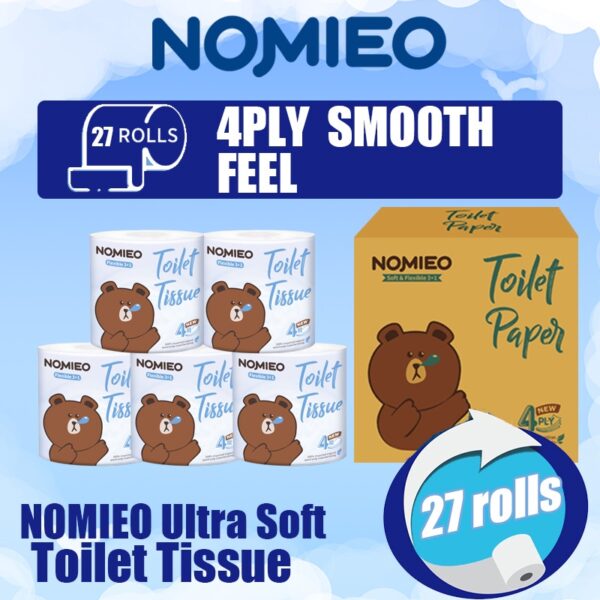 γWhile stocks last!γNomieo Toilet Paper 27 Rolls 4plys Ultra Soft Toilet Tissue