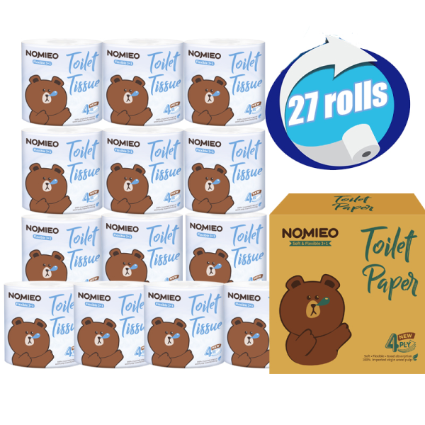 γWhile stocks last!γNomieo Toilet Paper 27 Rolls 4plys Ultra Soft Toilet Tissue